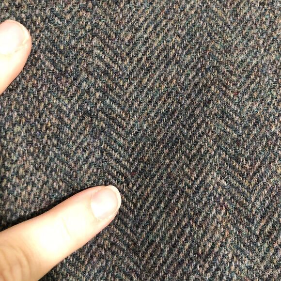 Pendleton Blazer Mens 46 Gray Virgin Wool Herringbone Tweed Sport Coat Vintage - Picture 15 of 15